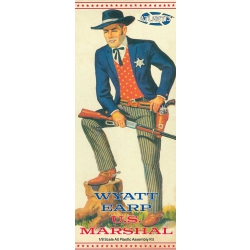 Model Plastikowy - ATLANTIS Models Figurka 1:8 U.S. Marshal Wyatt Earp Figure Model Kit - AMCP278